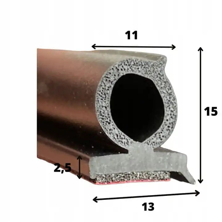 Itsekiinnittyvä universaali oven tiiviste T281
