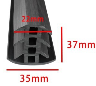 Uszczelka do paneli fotowoltaicznych gumowa typ T 35x37 mm – wiata, carport, połączenia modułów PV