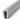 Reunatiiviste tyyppi U PVC harmaa – reunan suoja 1,5–2 mm, profiili 5x10 mm